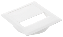 Заглушка кабель-канала 80х80 пластик, белая — купить оптом и в розницу в интернет магазине GTV-Meridian.